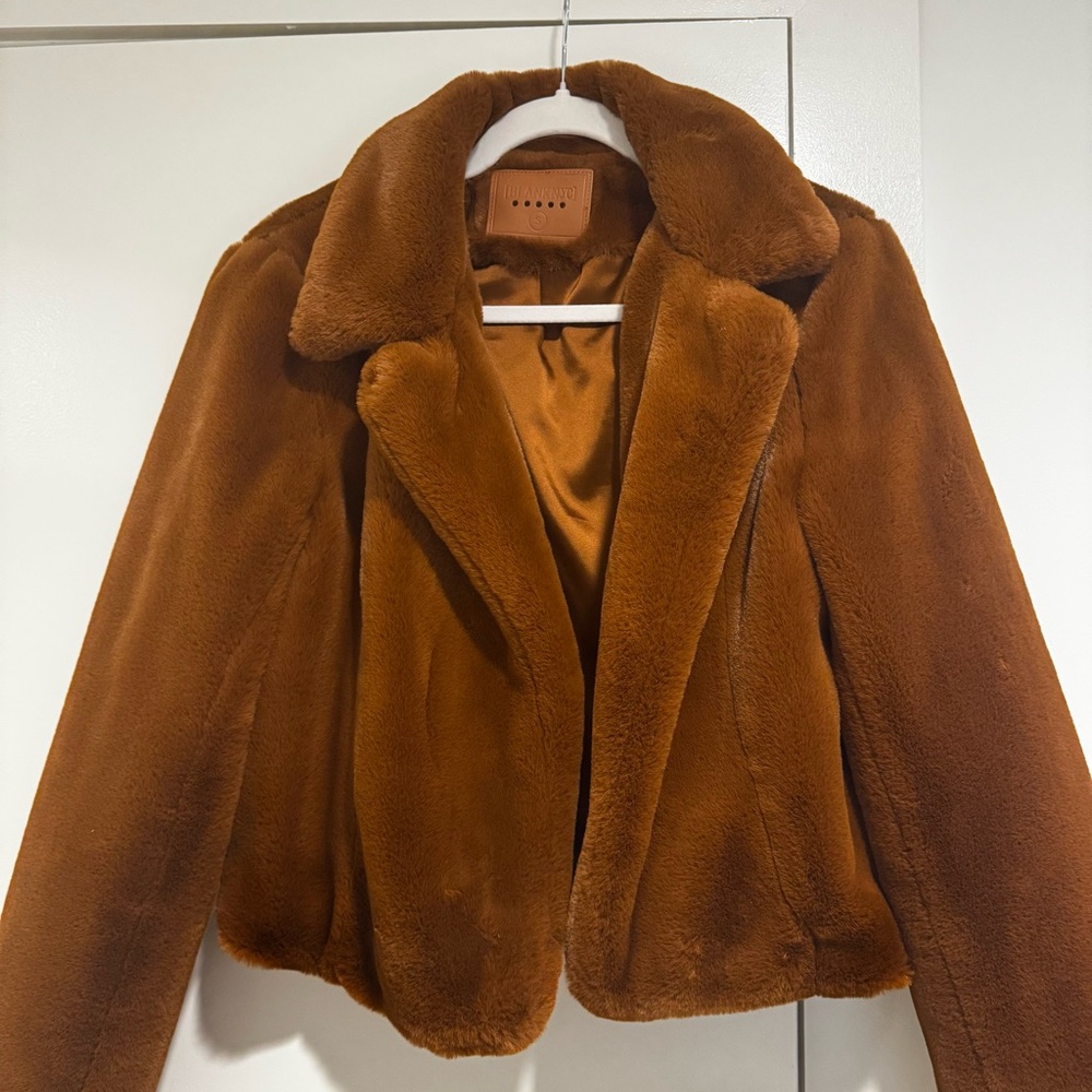 BlankNYC Brown Faux Fur Jacket